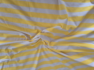 Viskozový úplet 9R010/ 2x2/žlutá+offwhite