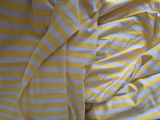 Viskozový úplet  9R010/1x1/žlutá+offwhite